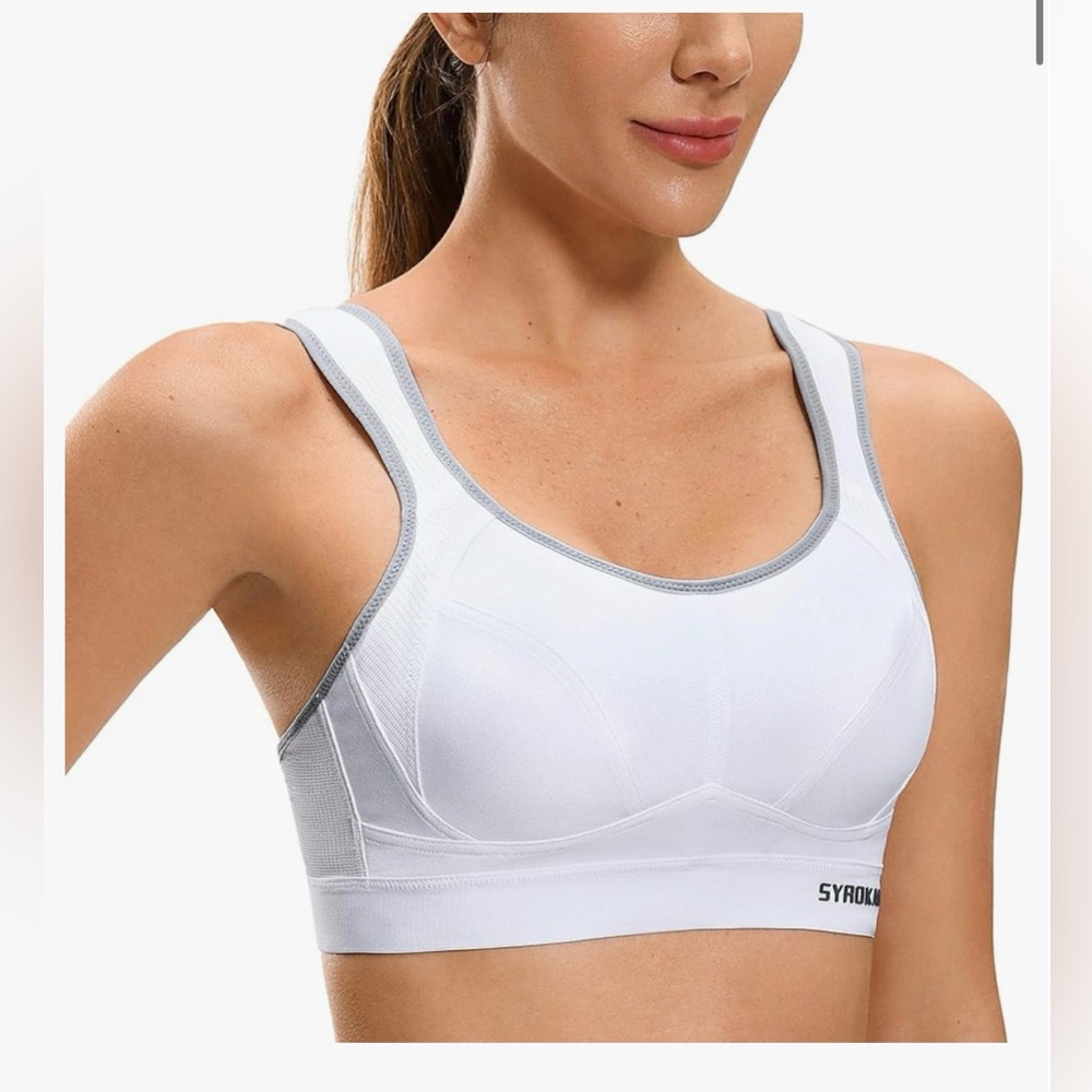 SYROKAN 44DD  Sports Bras for Women‎ High Support Impact Adjustable Wireless